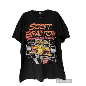 Scott Brayton Winner 1996 Poll‎ Position Vintage Nascar T-Shirt XL